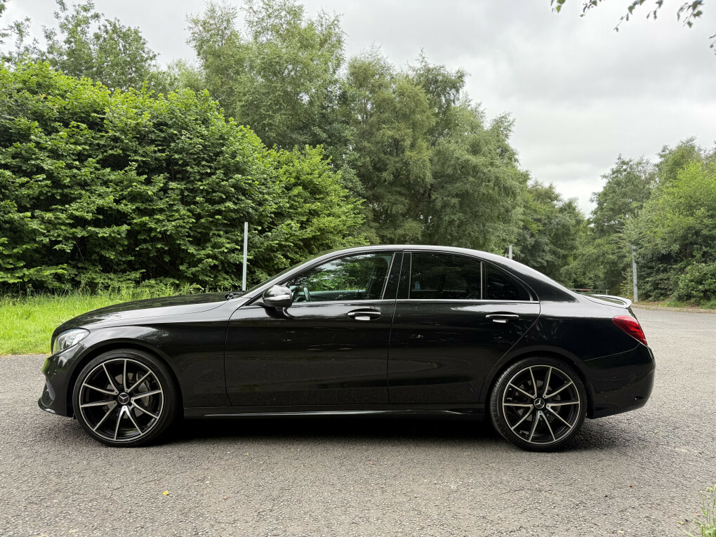 Mercedes-Benz C Class C220 Amg Line Bluetec Black #4