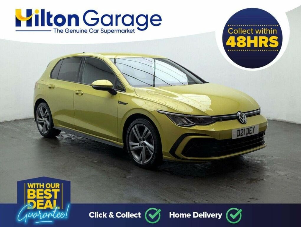 Volkswagen Golf 1.5 Etsi Mhev R-line Hatchback Hybrid D D21DEY Yellow #2