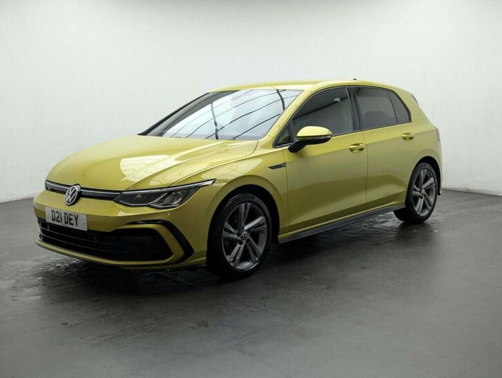 Volkswagen Golf 1.5 Etsi Mhev R-line Hatchback Hybrid D D21DEY Yellow #4