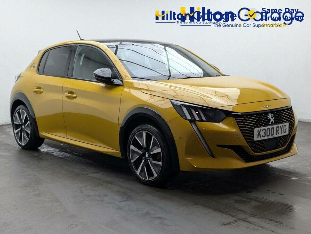 Peugeot e-208 50Kwh Gt Premium Hatchback 136 Yellow
