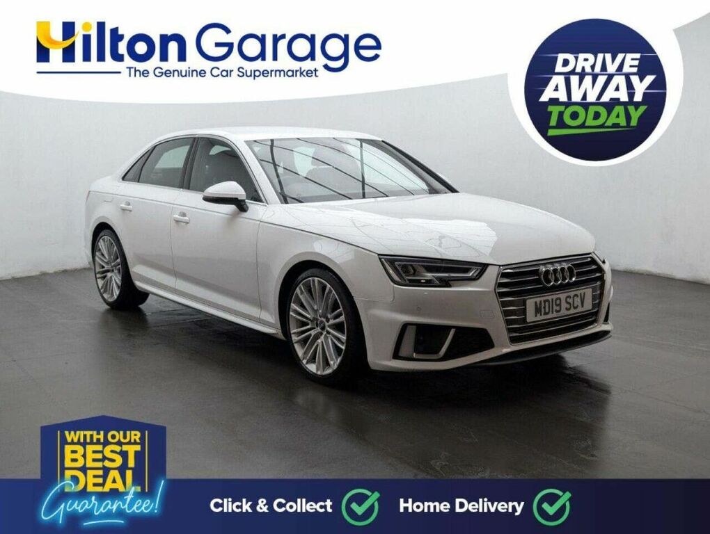 Audi A4 2.0 Tfsi 35 S Line Saloon S Tronic Euro White #2