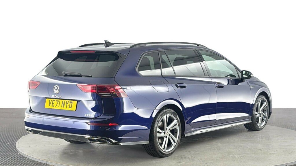 Volkswagen Golf 1.5 Etsi Mhev R-line Estate Hybrid Dsg VE71NYD Blue #4