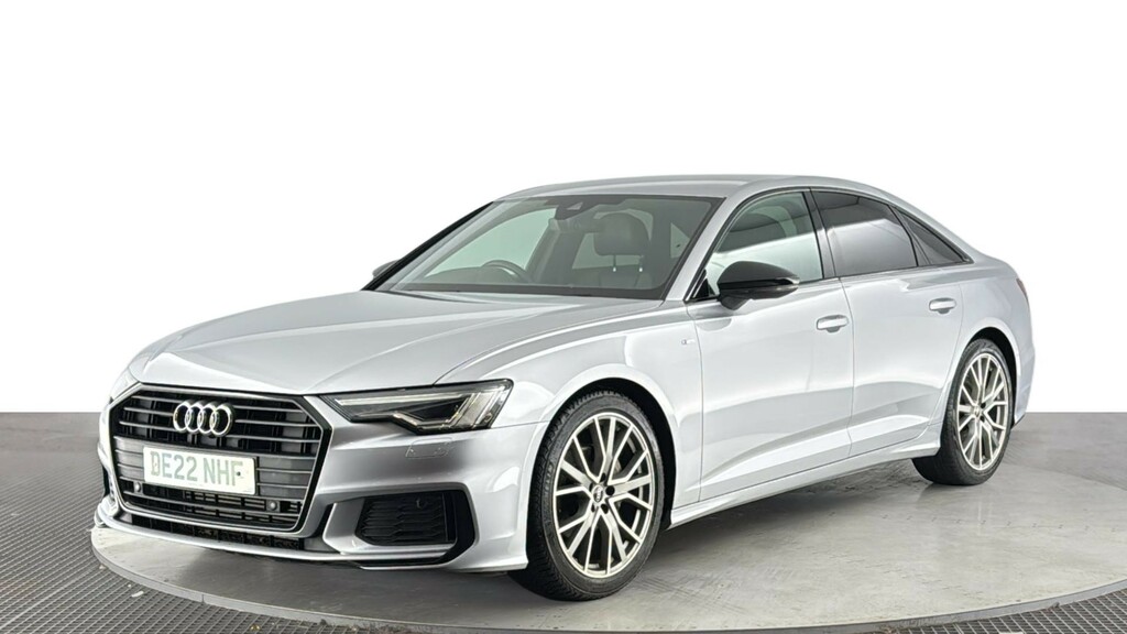 Audi A6 Saloon 2.0 Tfsi 40 Black Edition Saloon S Tron DE22NHF Silver