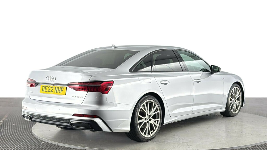 Audi A6 Saloon 2.0 Tfsi 40 Black Edition Saloon S Tron DE22NHF Silver #4
