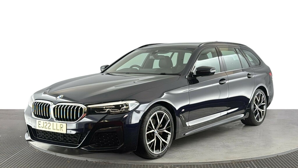 BMW 5 Series 2.0 520D Mht M Sport Touring Hybrid Ste Black