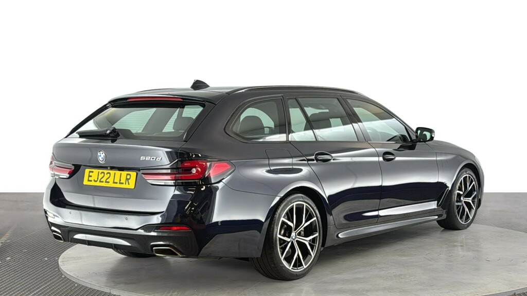BMW 5 Series 2.0 520D Mht M Sport Touring Hybrid Ste Black #4
