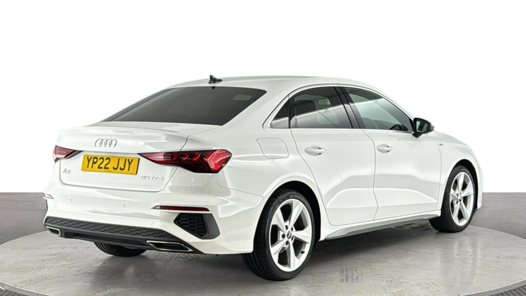 Audi A3 1.0 Tfsi 30 S Line Saloon Euro 6 YP22JJY White #4