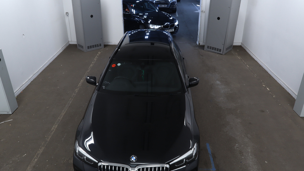 BMW 5 Series 2.0 520D Mht M Sport Touring Hybrid Ste Black