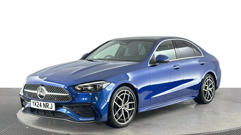 Mercedes-Benz C Class 1.5 C200h Mhev Amg Line Premium Plus Saloon Blue