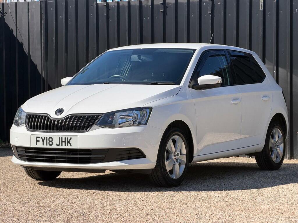 Skoda Fabia 1.0 S Plus Euro 6 S S White #4