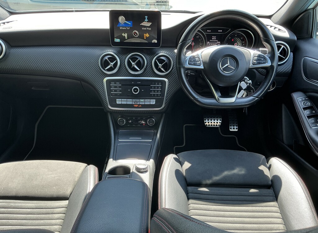 Mercedes-Benz A Class A200d Amg Line Premium DGZ5758 White #2