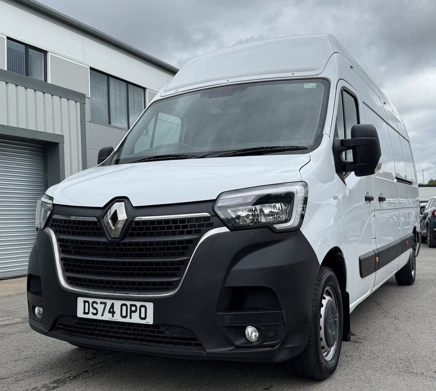 Renault Master Lh35 Blue Dci 135 Start High Roof Van DS74OPO White #3