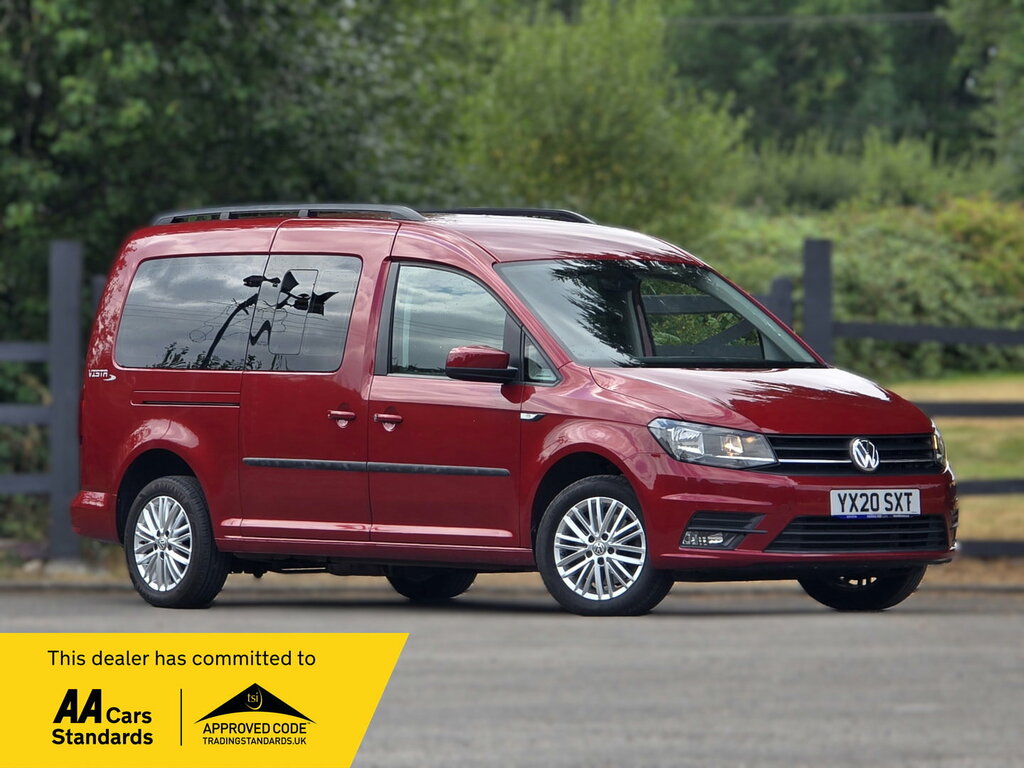 Volkswagen Caddy Maxi Life Tdi Dsg Red #10