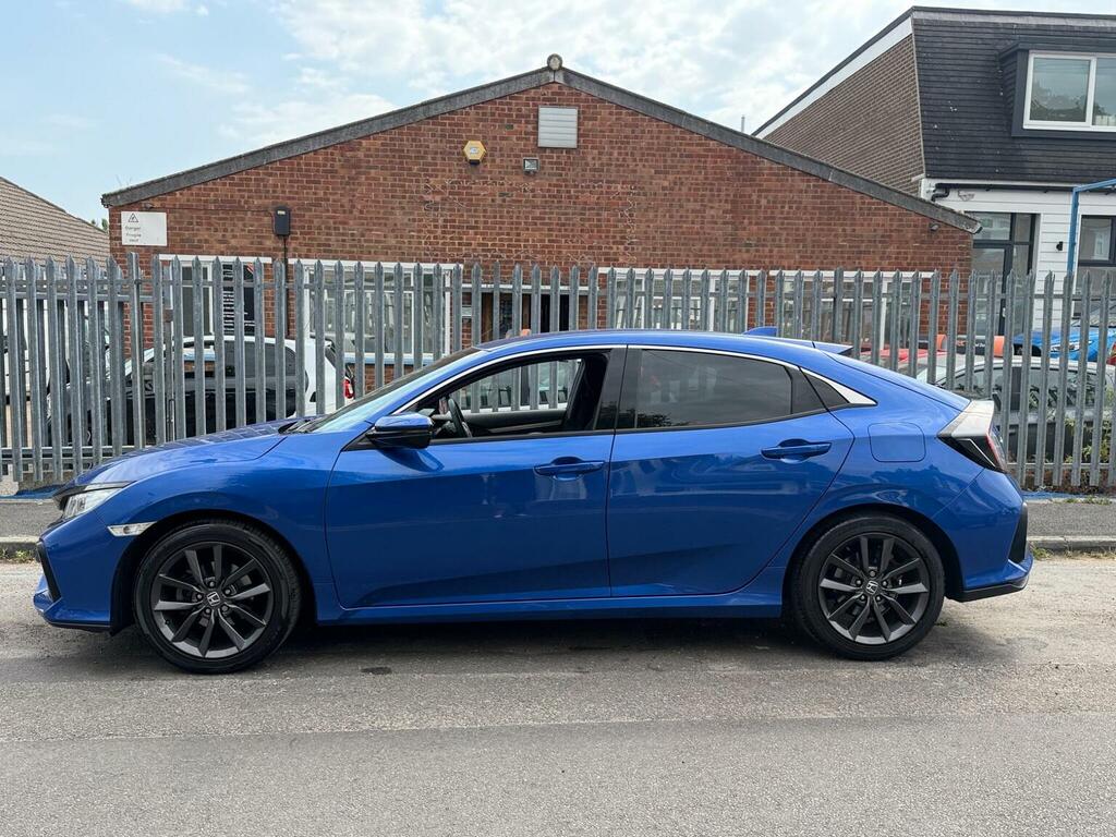 Honda Civic 1.0 Vtec Turbo Sr Cvt Euro 6 Ss Blue #4