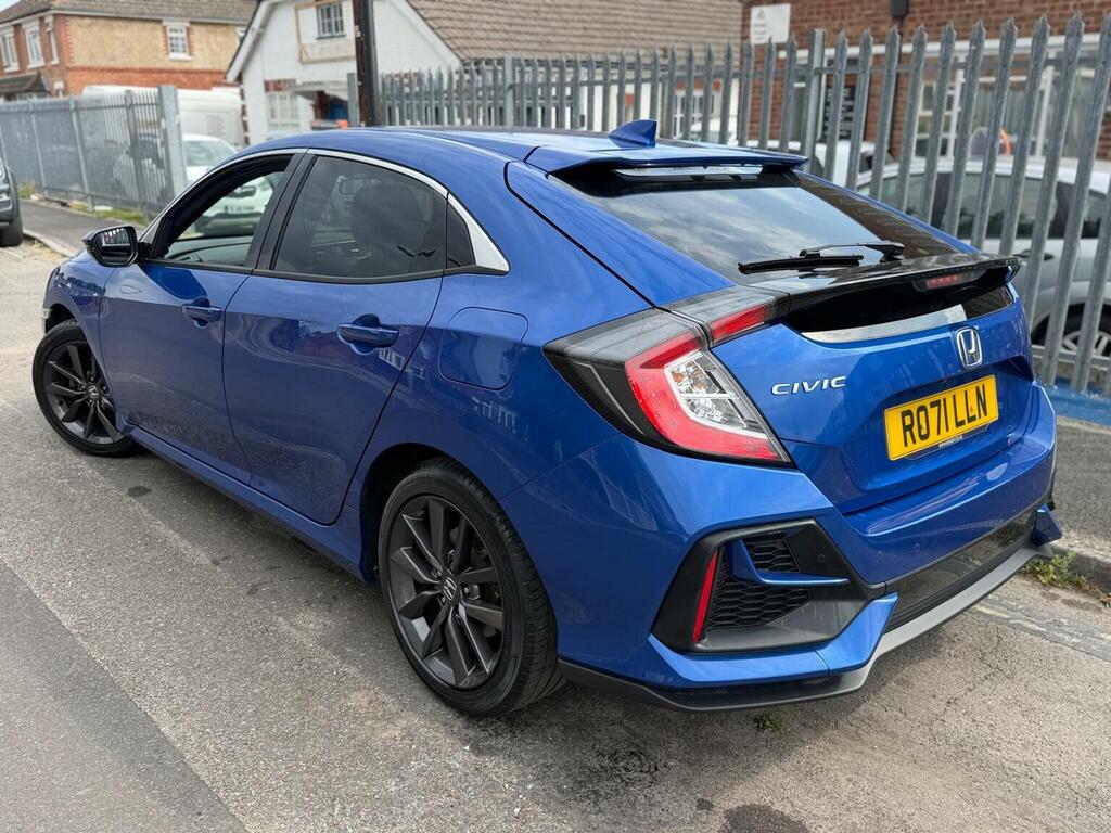Honda Civic 1.0 Vtec Turbo Sr Cvt Euro 6 Ss Blue #5