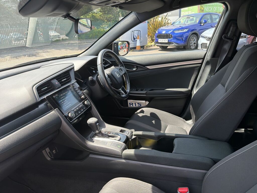 Honda Civic 1.0 Vtec Turbo Sr Hatchback Cvt Euro 6 Black #2