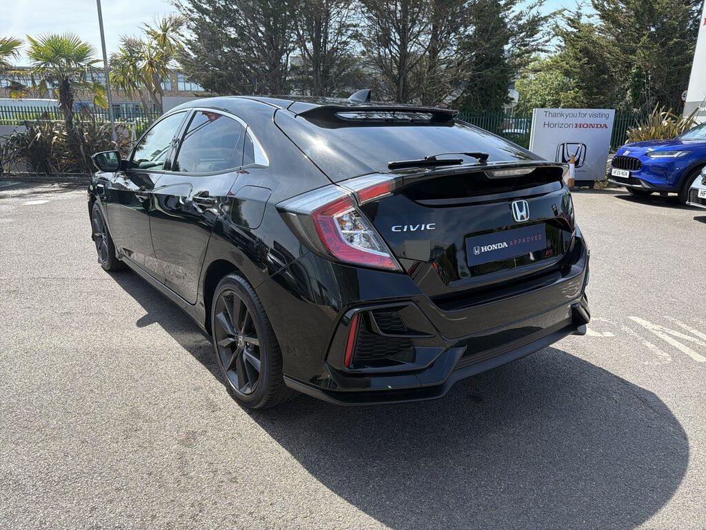 Honda Civic 1.0 Vtec Turbo Sr Hatchback Cvt Euro 6 Black #3