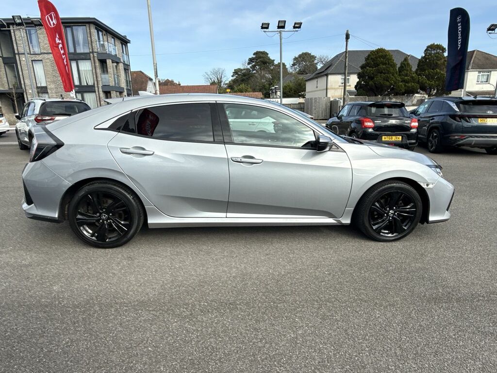 Honda Civic 1.0 Vtec Turbo Ex Hatchback Cvt Euro 6 Silver #5