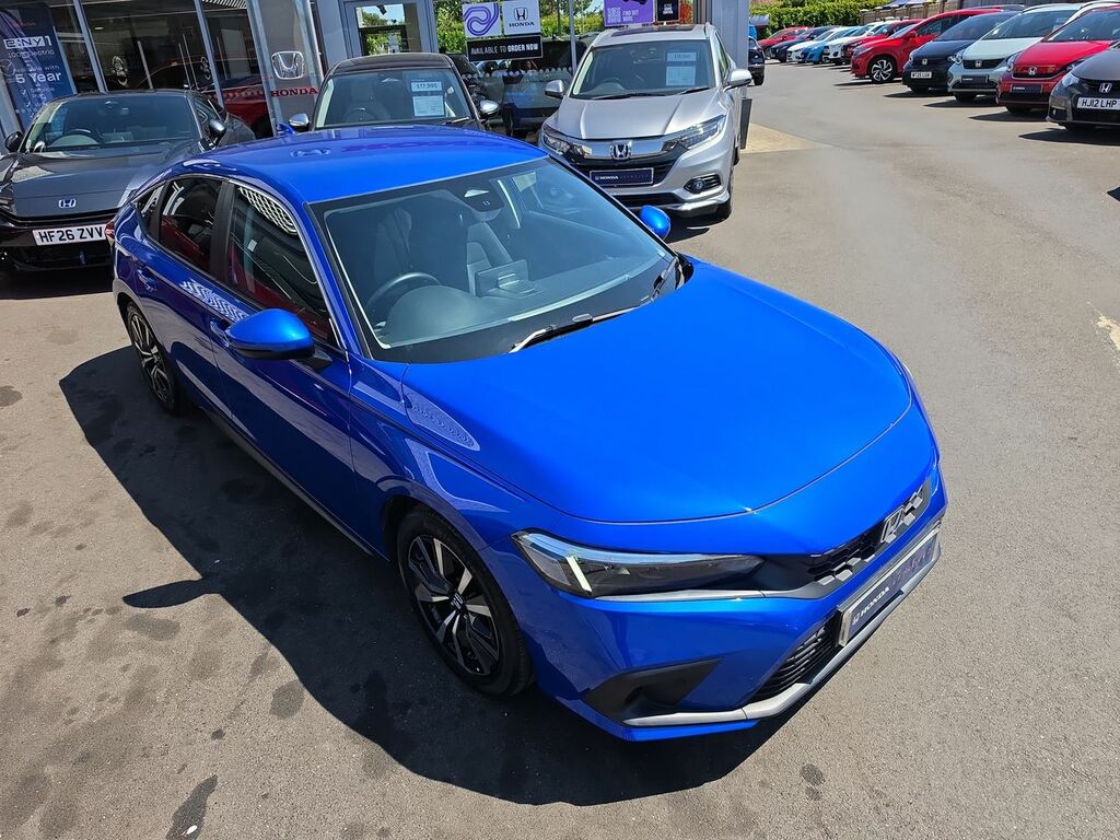Honda Civic 2.0 H I-mmd Elegance Hatchback Hybrid E Blue #3