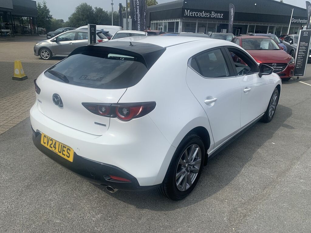 Mazda 3 2.0 E-skyactiv-g Mhev Prime-line Hatchback Pet White #3