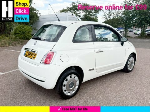 Fiat 500 1.2 Pop Hatchback LL59PZG White #5