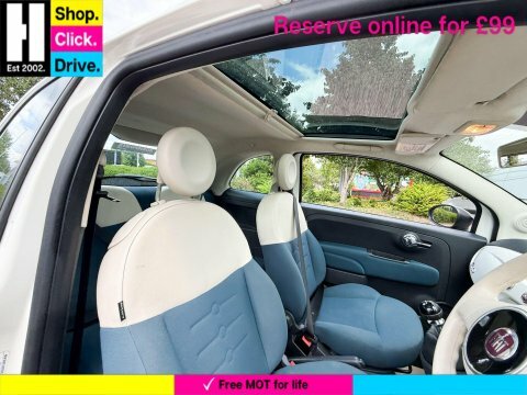Fiat 500 1.2 Pop Hatchback LL59PZG White #2