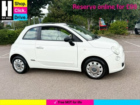 Fiat 500 1.2 Pop Hatchback LL59PZG White #4