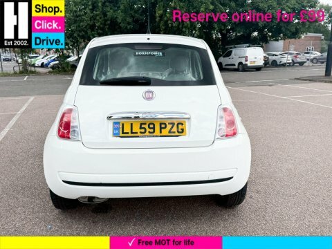 Fiat 500 1.2 Pop Hatchback LL59PZG White #6