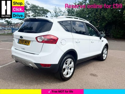 Ford Kuga 2.0 Tdci Titanium EX61WVV White #3