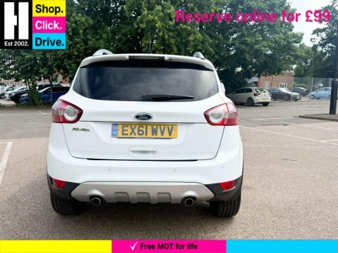 Ford Kuga 2.0 Tdci Titanium EX61WVV White #4