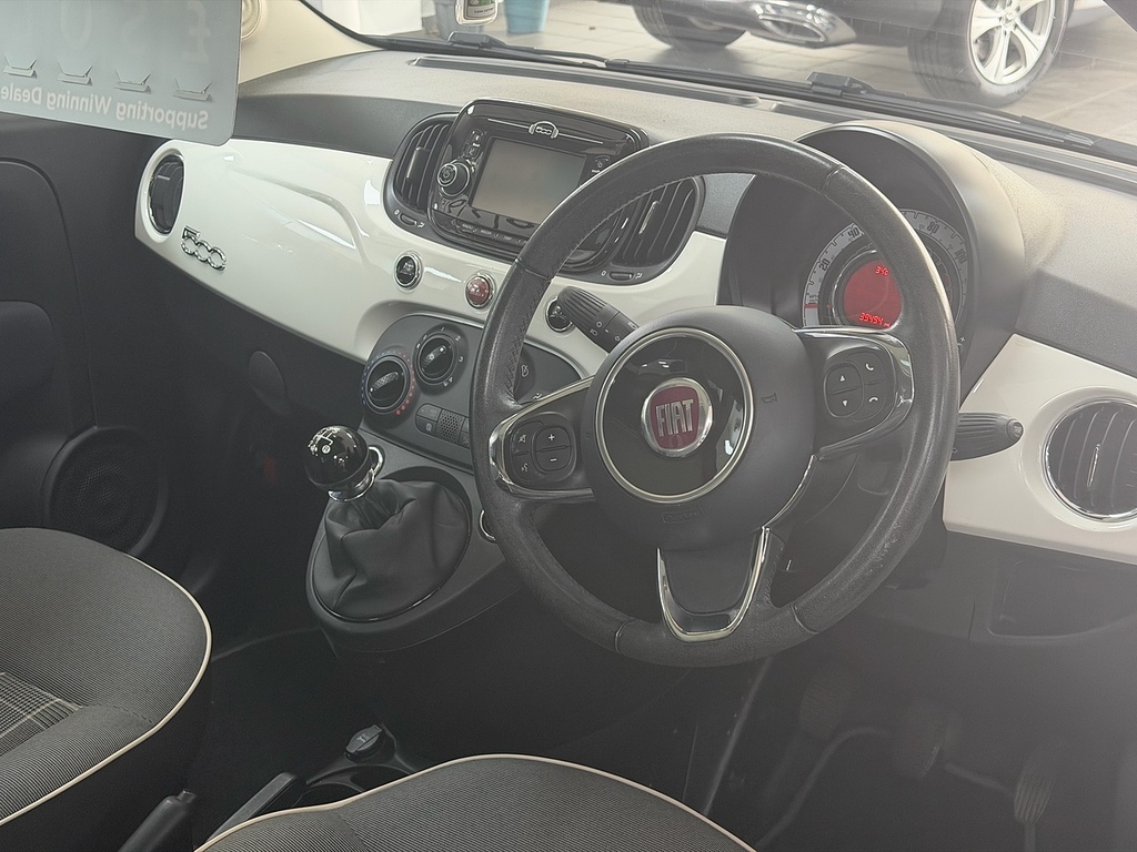 Fiat 500 Lounge WP67HVM White #6