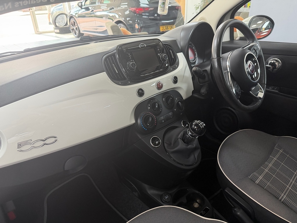 Fiat 500 Lounge WP67HVM White #5