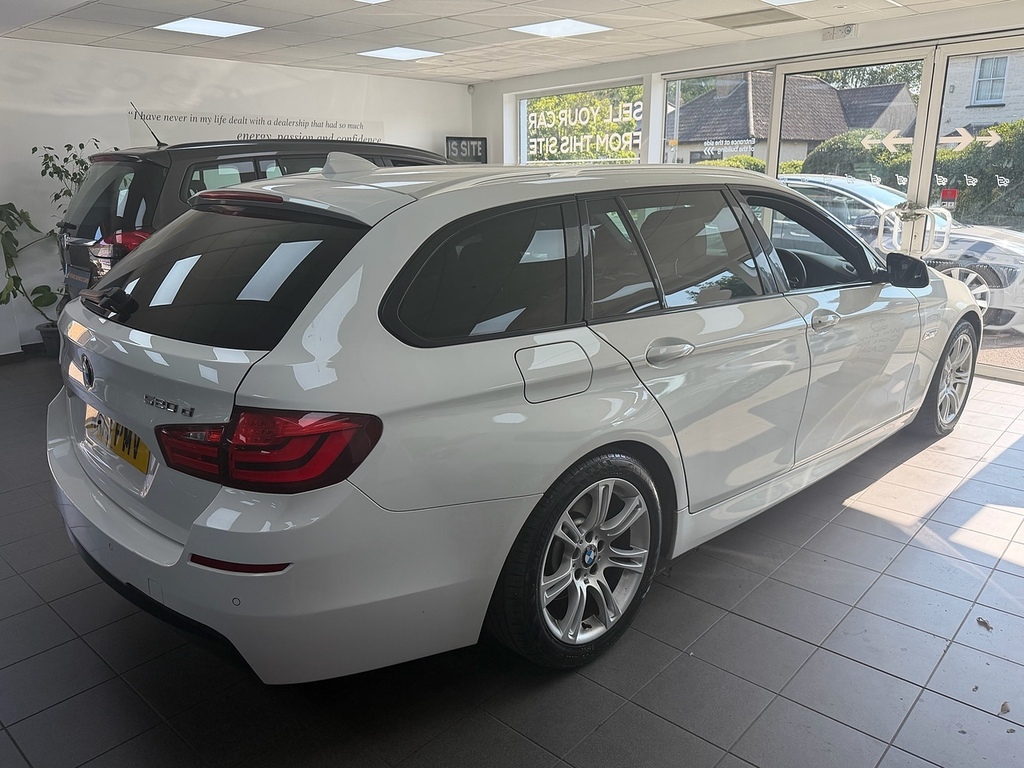 BMW 5 Series 520D M Sport AK13PMV White #4