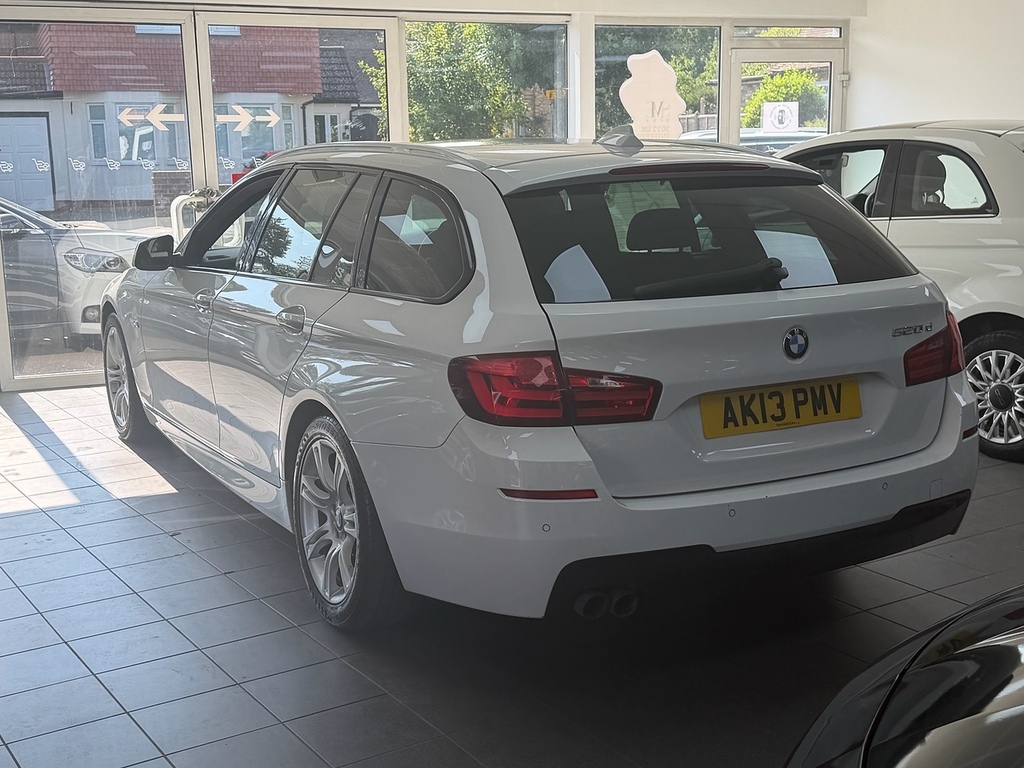 BMW 5 Series 520D M Sport AK13PMV White #3