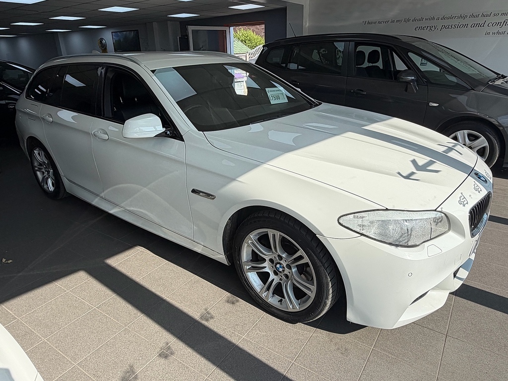 BMW 5 Series 520D M Sport AK13PMV White #2
