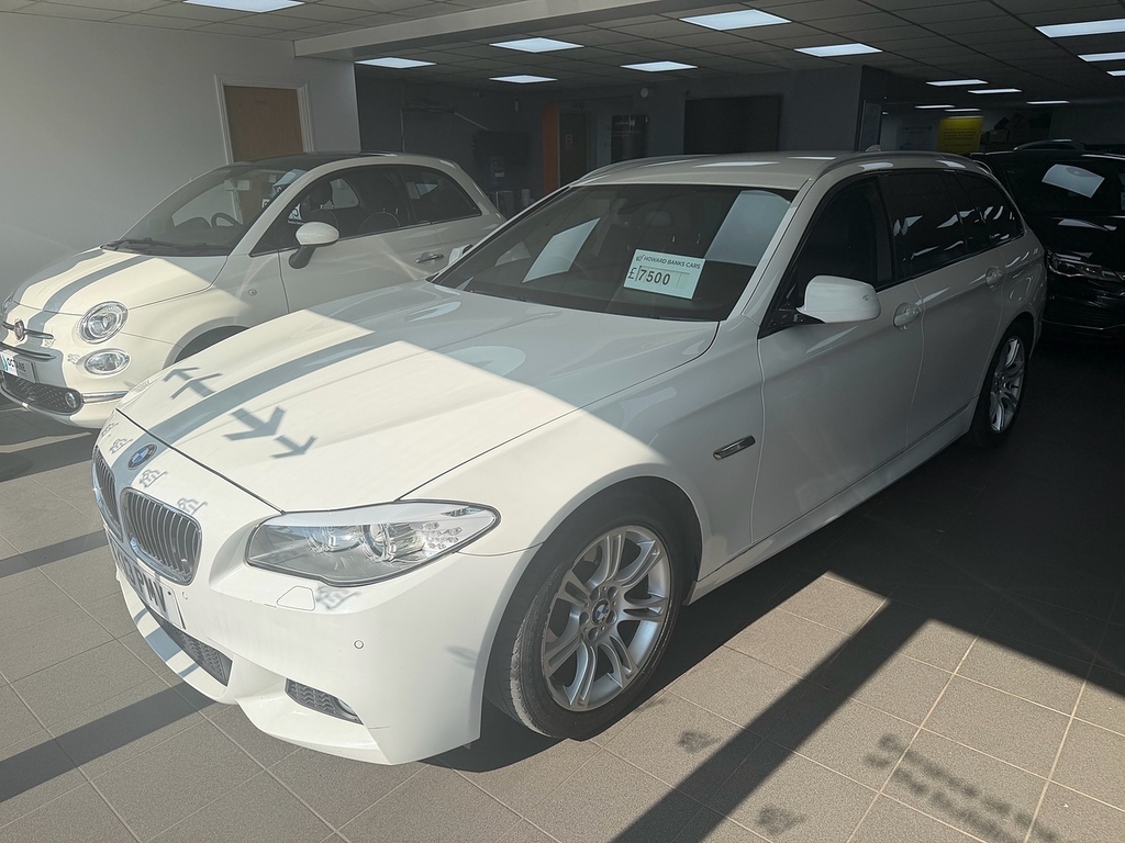 BMW 5 Series 520D M Sport AK13PMV White