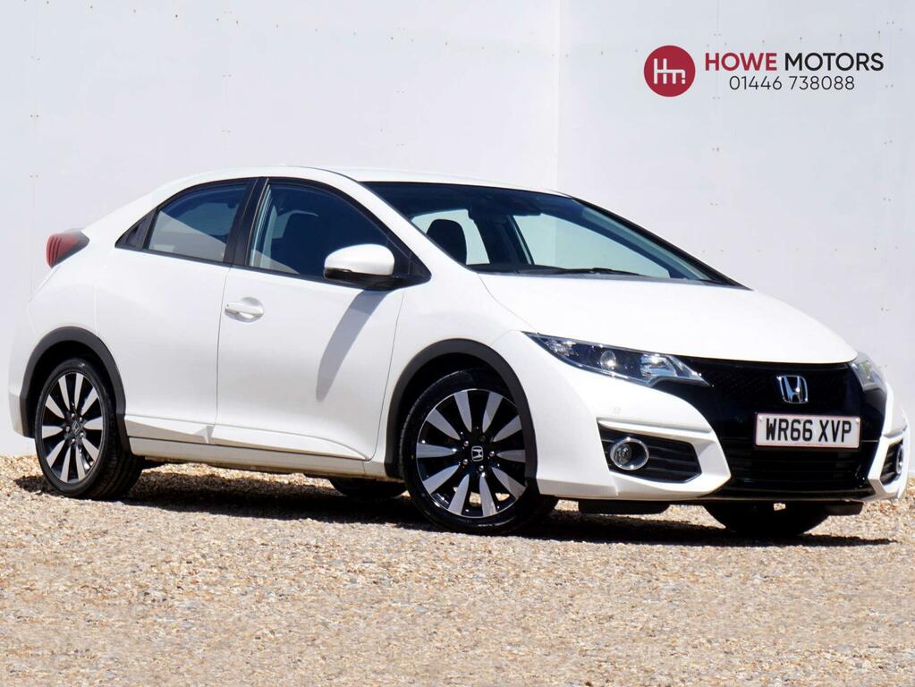 Honda Civic 1.8 I-vtec Se Plus Navi Euro 6 White
