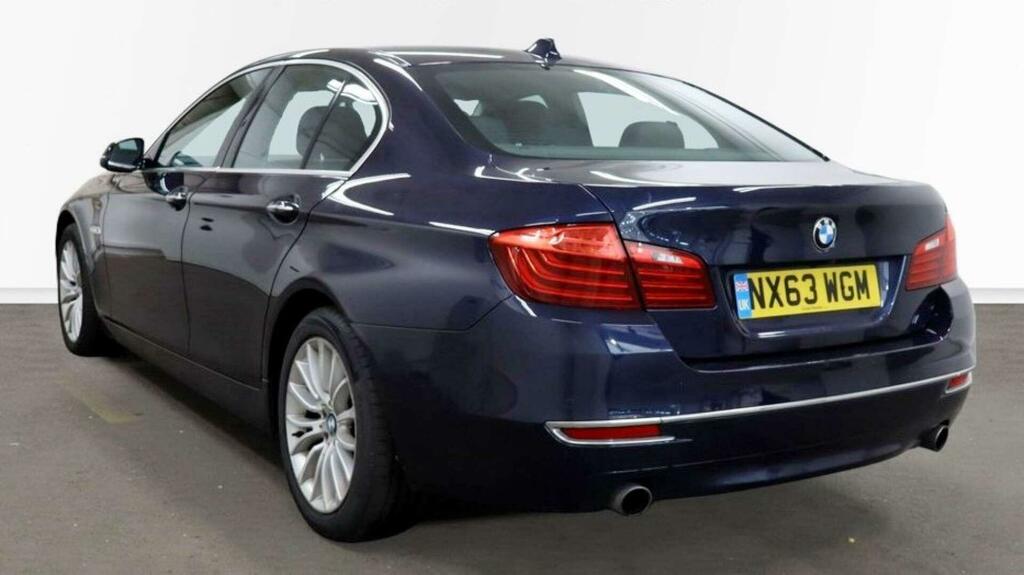 BMW 5 Series Luxury Blue #4
