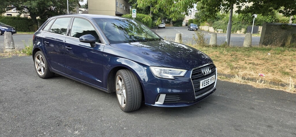 Audi A3 1.6 Tdi Sport VE66YFH Blue #2