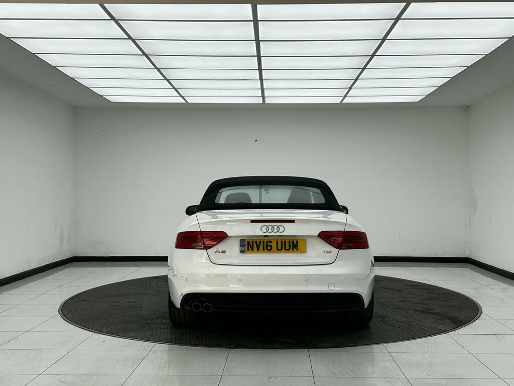 Audi A5 2.0 Tdi S Line Special Edition Plus Convertible NV16UUM White #6