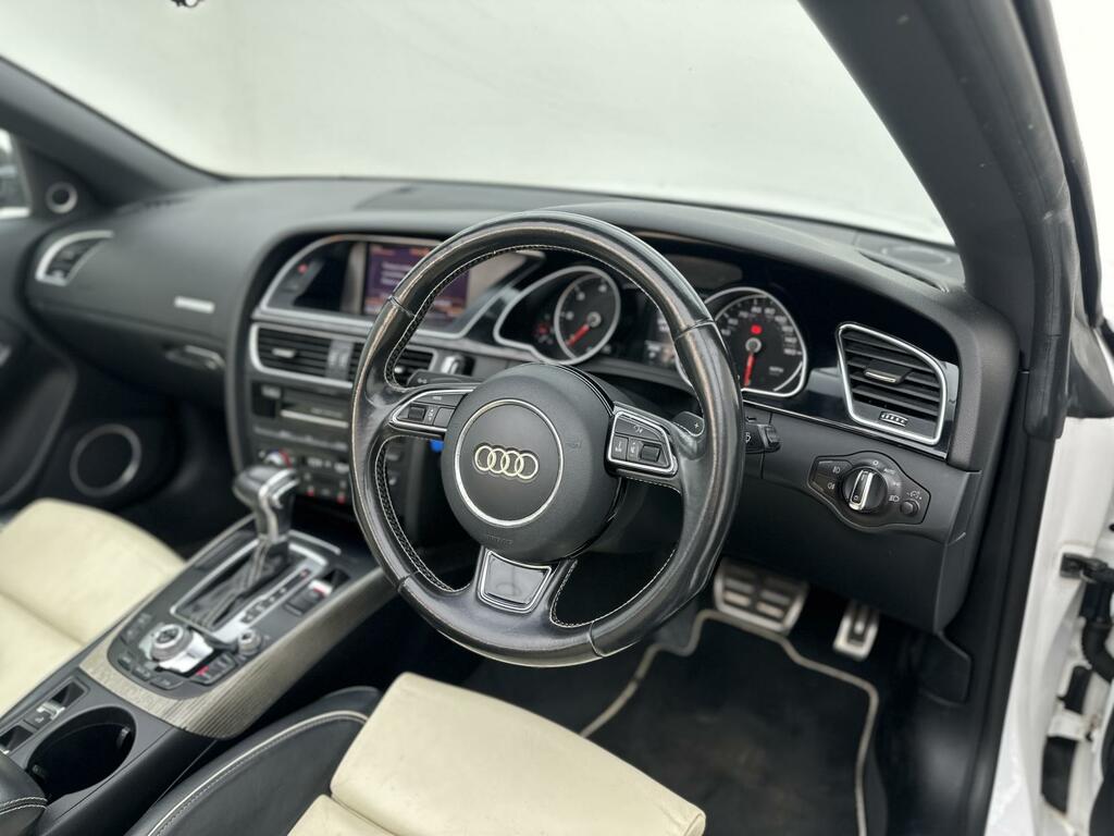 Audi A5 2.0 Tdi S Line Special Edition Plus Convertible NV16UUM White #3