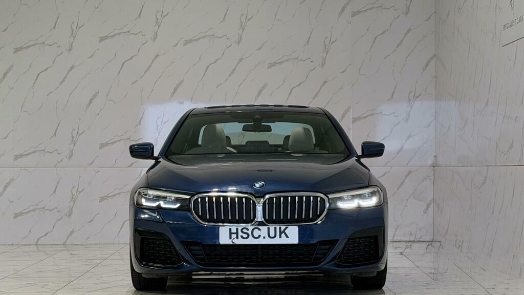 BMW 5 Series 2.0 520I Mht M Sport Saloon Hybrid Step Blue