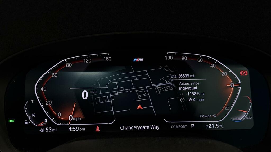 BMW 5 Series 2.0 520I Mht M Sport Saloon Hybrid Step HN72ZYW Blue #5