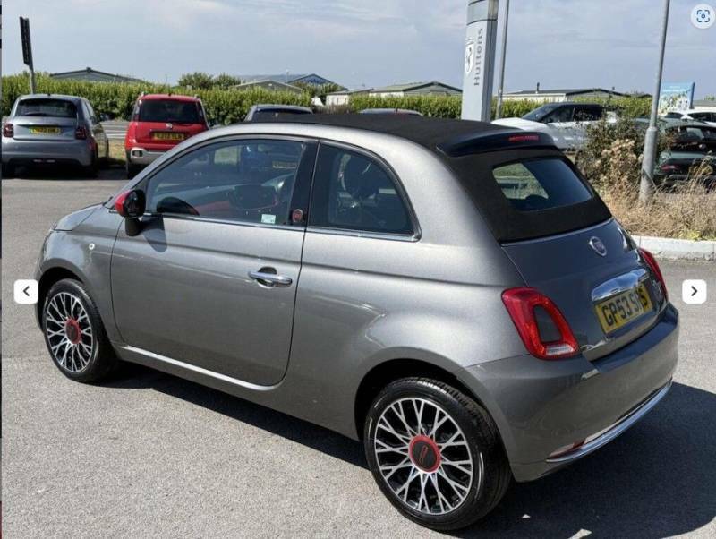 Fiat 500C C Red Mhev Grey #4