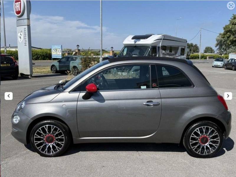 Fiat 500C C Red Mhev Grey #3