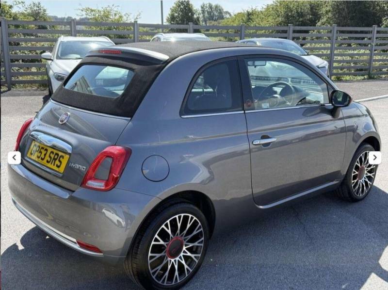Fiat 500C C Red Mhev Grey #5