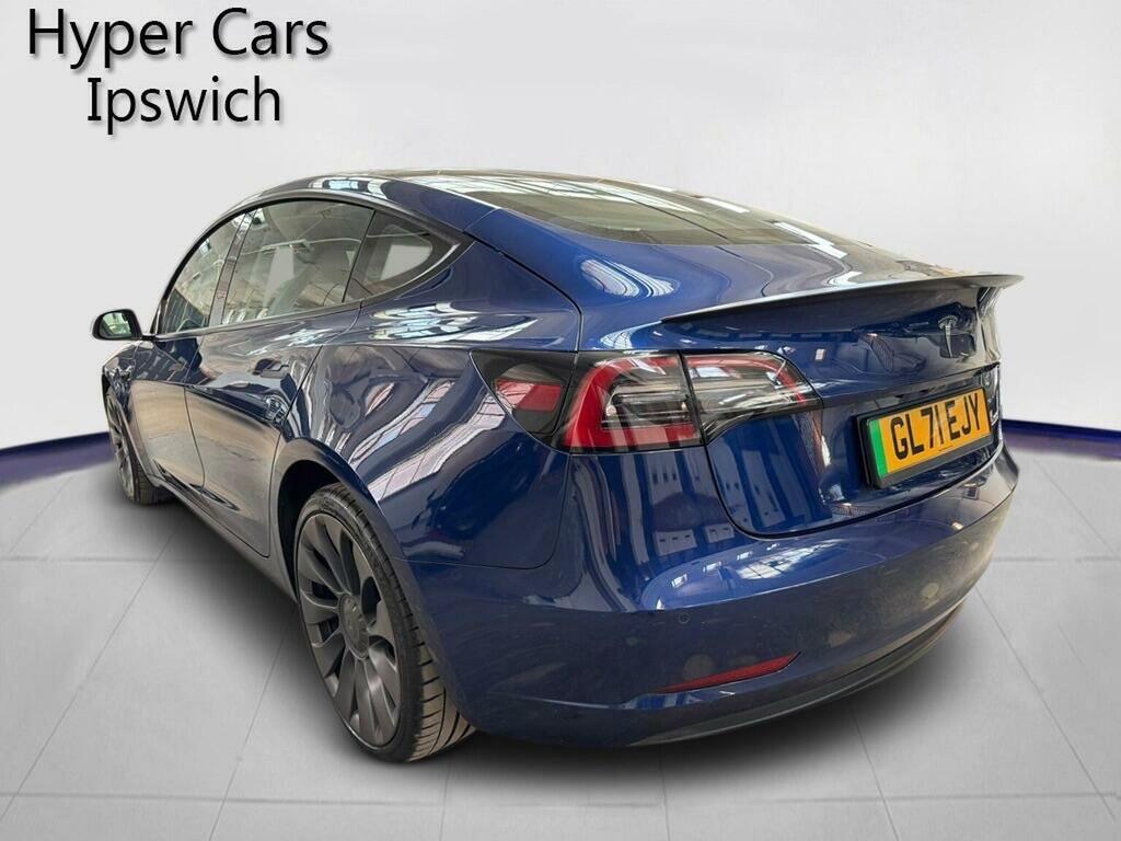 Tesla Model 3 Saloon Dual Motor Performance 4Wde Per GL71EJY Blue #5