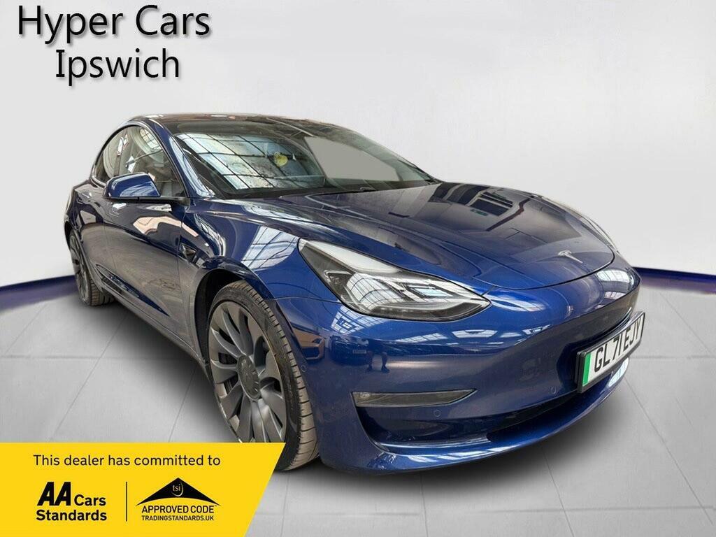 Tesla Model 3 Saloon Dual Motor Performance 4Wde Per Blue