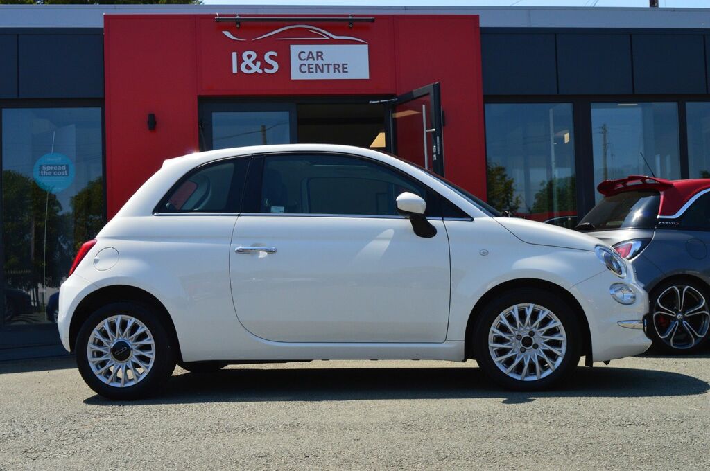 Fiat 500 Lounge Hatchback FT18GGU White #4