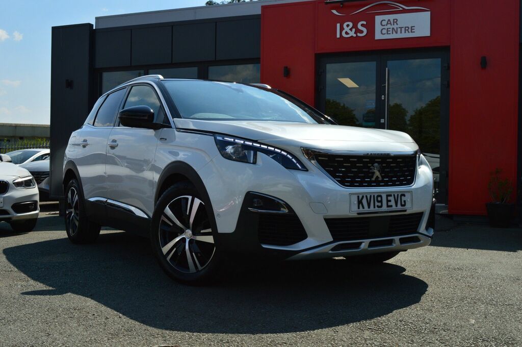Peugeot 3008 Bluehdi Gt Line Suv KV19EVG White #2